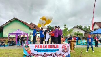 Peresmian Sarana dan Prasarana Olahraga Masyarakat Desa Sirapan 